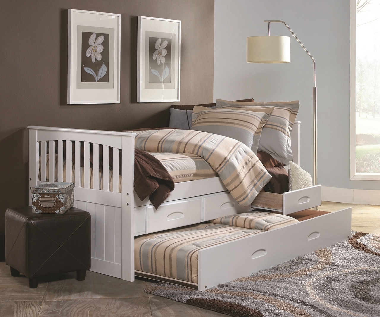 Cambridge Captains Trundle Bed | Kids Furniture Warehouse